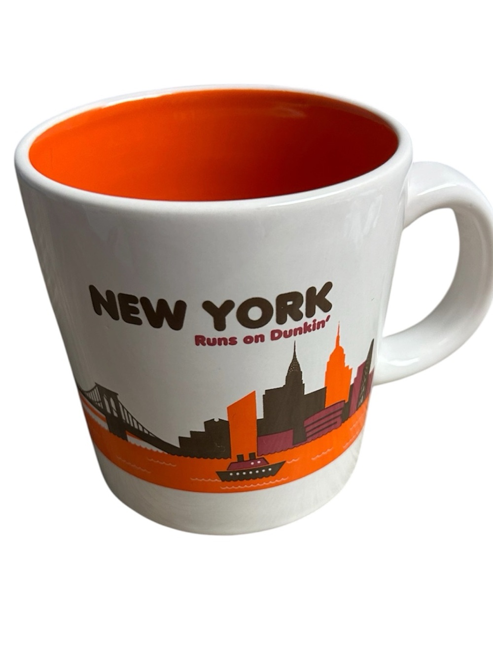 Dunkin Donuts Destination New York Skyline 2012 Collectible Coffee Mug 14oz